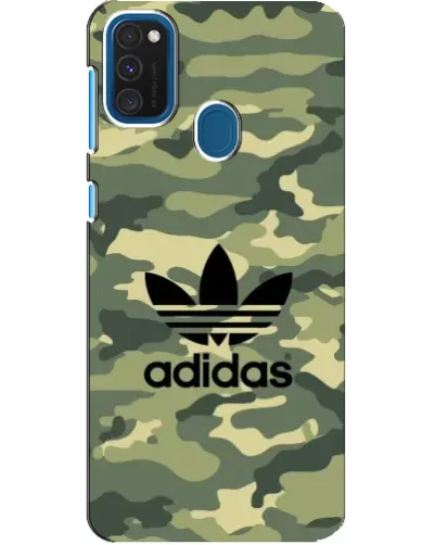 Чехол для Samsung Galaxy A21s с картинкой «Милитари стиль Adidas»