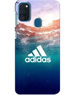 Чехол для Samsung Galaxy A21s с картинкой «Океанская глубина адидас»