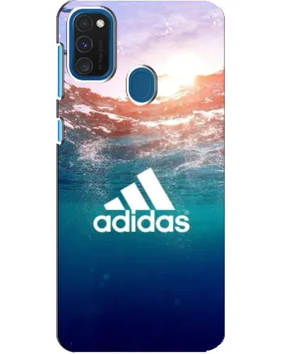 Чехол для Samsung Galaxy A21s с картинкой «Океанская глубина адидас»