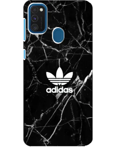 Чехол для Samsung Galaxy A21s с картинкой «Белый мрамор Adidas»