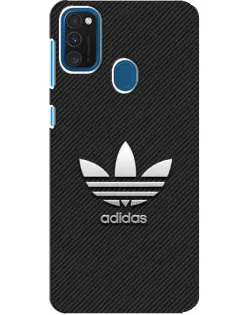 Чехол для Samsung Galaxy A21s с картинкой «Adidas Карбоновая текстура»