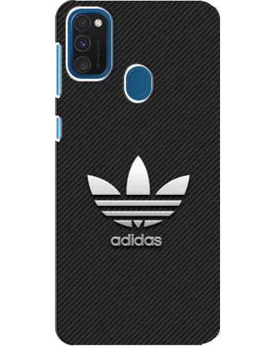 Чехол для Samsung Galaxy A21s с картинкой «Adidas Карбоновая текстура»