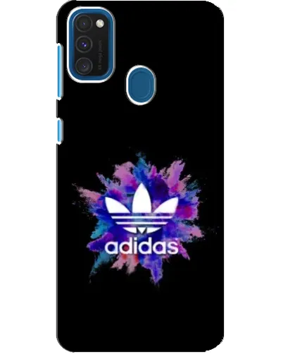 Чехол для Samsung Galaxy A21s с картинкой «Взрыв красок Adidas»