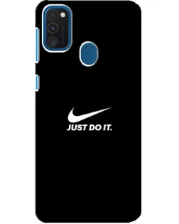 Чехол для Samsung Galaxy A21s с картинкой «Минимализм от Nike»