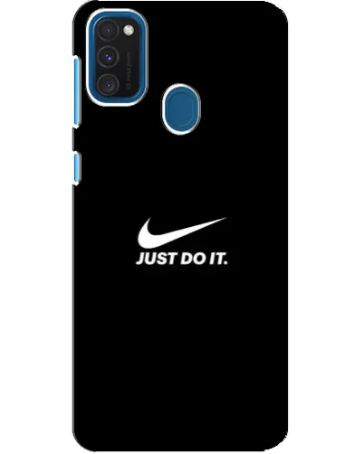 Чехол для Samsung Galaxy A21s с картинкой «Минимализм от Nike»