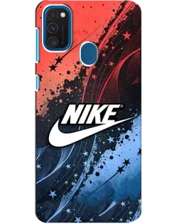 Чехол для Samsung Galaxy A21s с картинкой «Градиентный принт Найк»
