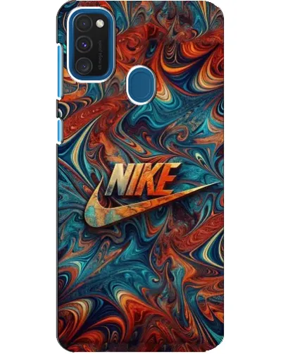 Чехол для Samsung Galaxy A21s с картинкой «Nike в абстракции»