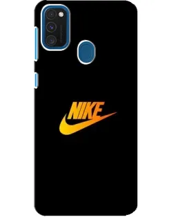 Чохол для Samsung Galaxy A21s з картинкою «Золотий логотип Nike»