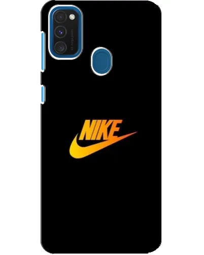 Чохол для Samsung Galaxy A21s з картинкою «Золотий логотип Nike»