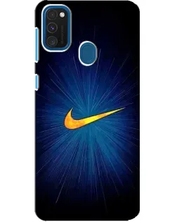 Чохол для Samsung Galaxy A21s з картинкою «Синій пульс Nike»