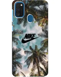 Чохол для Samsung Galaxy A21s з картинкою «Тропічний принт Nike»