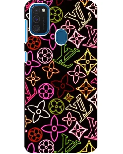 Чохол для Samsung Galaxy A21s з картинкою «Неоновий мікс Nike»