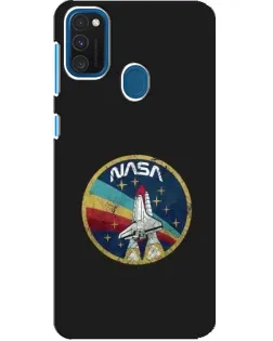 Чехол для Samsung Galaxy A21s с картинкой «NASA — эмблема миссии»