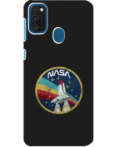 Чехол для Samsung Galaxy A21s с картинкой «NASA — эмблема миссии»