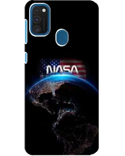 Чехол для Samsung Galaxy A21s с картинкой «Земля из космоса NASA»