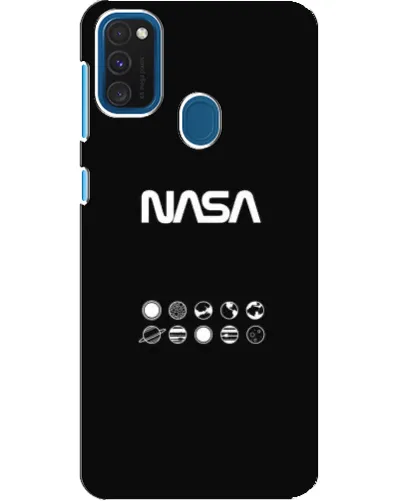 Чехол для Samsung Galaxy A21s с картинкой «NASA — технический принт»