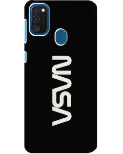Чехол для Samsung Galaxy A21s с картинкой «NASA — вертикальный логотип»