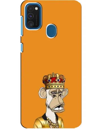 Чохол для Samsung Galaxy A21s з картинкою «Золота мавпа Bored Ape»