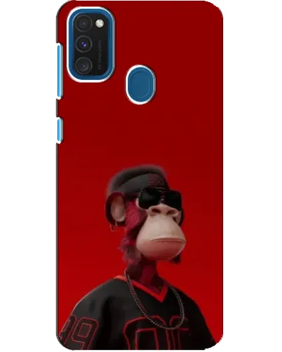 Чохол для Samsung Galaxy A21s з картинкою «Bored Ape в червоному»