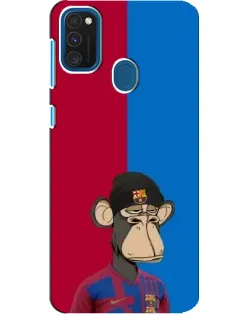Чохол для Samsung Galaxy A21s з картинкою «Bored Ape — фанат Барси»