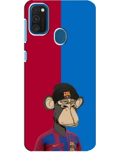 Чохол для Samsung Galaxy A21s з картинкою «Bored Ape — фанат Барси»