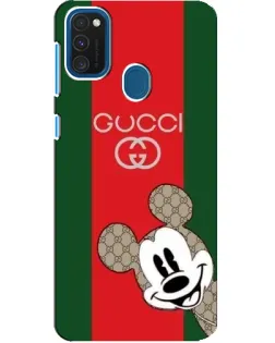 Чохол для Samsung Galaxy A21s з картинкою «Gucci — смуги та Міккі»