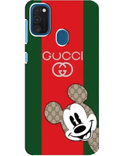 Чохол для Samsung Galaxy A21s з картинкою «Gucci — смуги та Міккі»