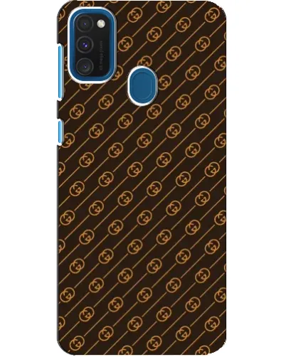 Чохол для Samsung Galaxy A21s з картинкою «Gucci — золоті діагоналі»
