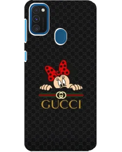 Чохол для Samsung Galaxy A21s з картинкою «Мінні Маус Gucci — чорний»