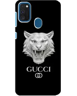 Чехол для Samsung Galaxy A21s с картинкой «Gucci — серебряный лев»