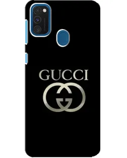 Чехол для Samsung Galaxy A21s с картинкой «Gucci — золото на черном»