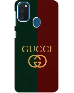 Чехол для Samsung Galaxy A21s с картинкой «Gucci — темно-зеленый градиент»