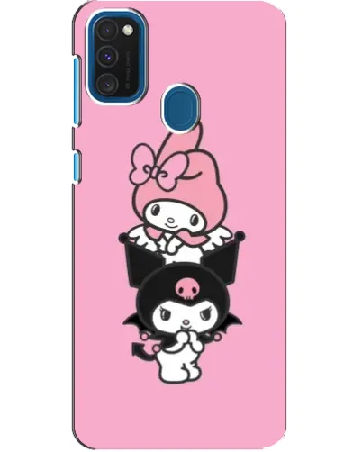 Чехол для Samsung Galaxy A21s с картинкой «Трио My Melody и Kuromi»