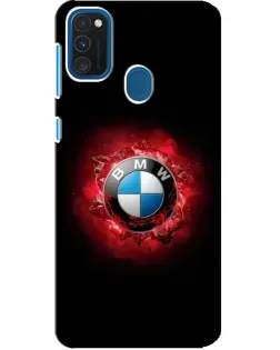 Чехол для Samsung Galaxy A21s с картинкой «Логотип BMW — вспышка»