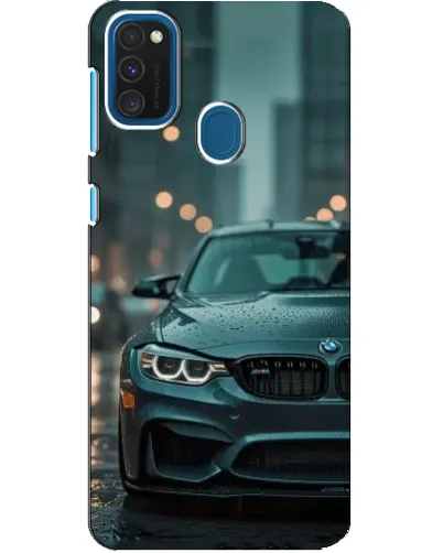 Чехол для Samsung Galaxy A21s с картинкой «BMW в огнях города» Чехол для Samsung Galaxy A21s с картинкой «BMW в огнях города»