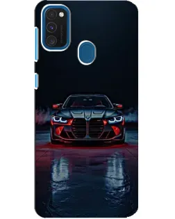 Чехол для Samsung Galaxy A21s с картинкой «BMW на мокрой дороге»
