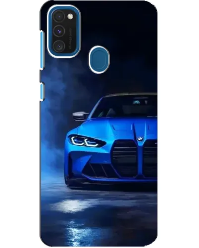 Чехол для Samsung Galaxy A21s с картинкой «Голубая BMW M4» Чехол для Samsung Galaxy A21s с картинкой «Голубая BMW M4»