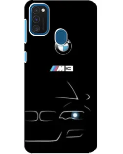 Чехол для Samsung Galaxy A21s с картинкой «Минималистичный принт BMW M3»