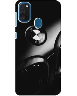Чехол для Samsung Galaxy A21s с картинкой «Эмблема BMW — макро»