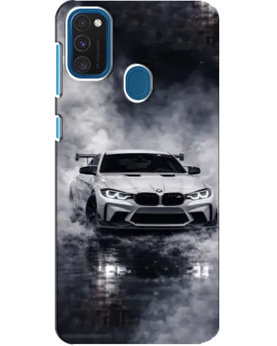 Чехол для Samsung Galaxy A21s с картинкой «BMW сквозь туман» Чехол для Samsung Galaxy A21s с картинкой «BMW сквозь туман»