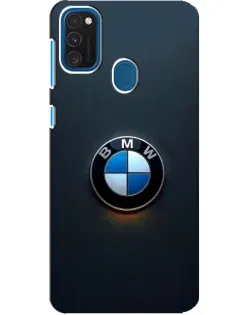 Чехол для Samsung Galaxy A21s с картинкой «Логотип BMW — минимализм»