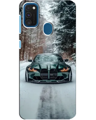 Чехол для Samsung Galaxy A21s с картинкой «BMW в зимнем лесу» Чехол для Samsung Galaxy A21s с картинкой «BMW в зимнем лесу»