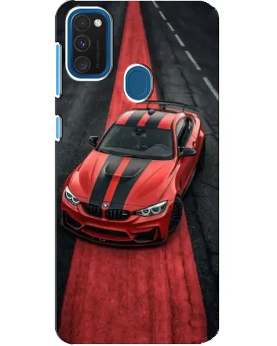 Чехол для Samsung Galaxy A21s с картинкой «BMW на красной дорожке» Чехол для Samsung Galaxy A21s с картинкой «BMW на красной дорожке»