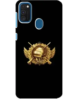 Чохол для Samsung Galaxy A21s з картинкою «PUBG — помаранчевий градієнт»