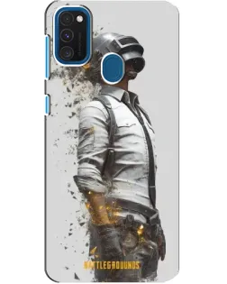 Чохол для Samsung Galaxy A21s з картинкою «PUBG — боєць у пилу»