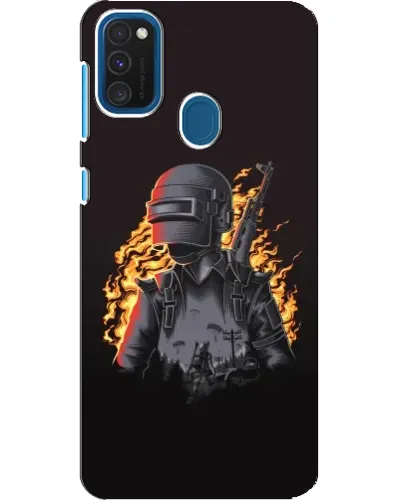 Чохол для Samsung Galaxy A21s з картинкою «PUBG — вогняний силует» Чохол для Samsung Galaxy A21s з картинкою «PUBG — вогняний силует»