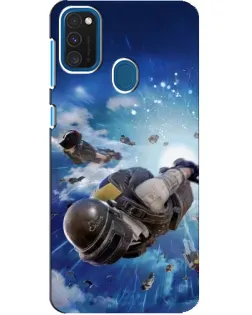 Чохол для Samsung Galaxy A21s з картинкою «Десант PUBG — стрибок»