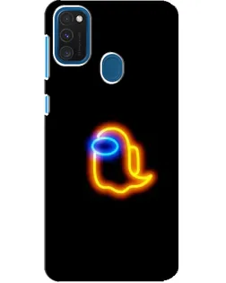 Чохол для Samsung Galaxy A21s з картинкою «Among Us неонове сяйво»