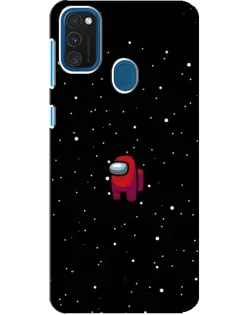 Чехол для Samsung Galaxy A21s с картинкой «Красный Among Us»