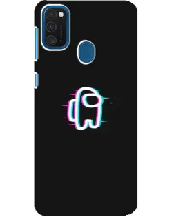 Чехол для Samsung Galaxy A21s с картинкой «Among Us неон»